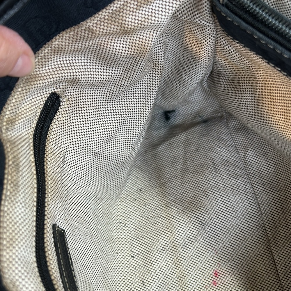 DOONEY & BOURKE SIGNATURE BLACK CANVAS SHOULDER HAND BAG TOTE #K1068110 - Picture 13 of 16